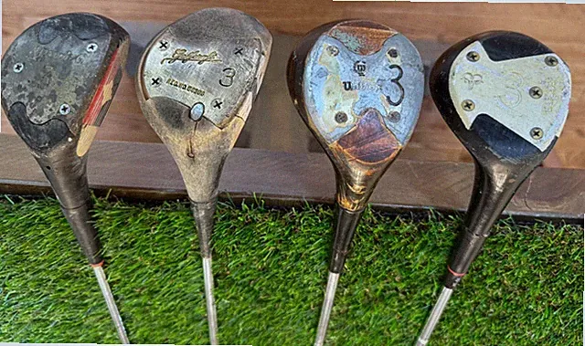 Lot of 4 Vintage 3 Woods Spalding George Fazio Wilson Northwestern