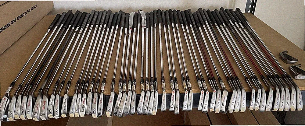 Lot of 49 Wilson Staff Irons from 1980s to 1990s: Gooseneck Ultra 45 Fluid Feel