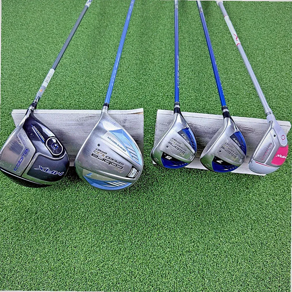 Lot of 5 Cobra Golf Clubs Drivers, Fairway-Wood, Hybrid Graphite Shafts - Fair