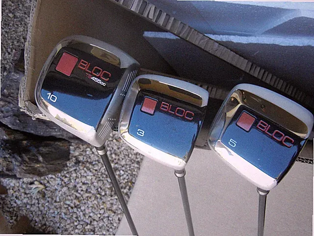 Lot / Set 3 Golf Clubs Ladies Womens PINEMEADOW BLOC Driver, Woods, RH, PRISTINE