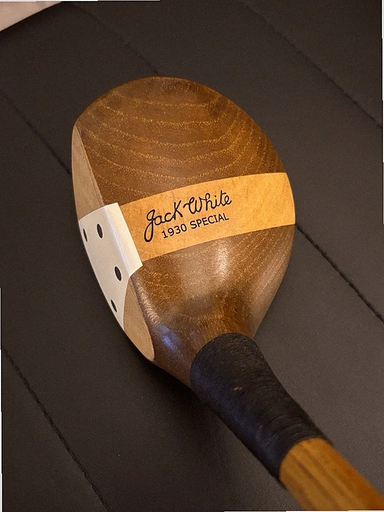 Louisville Golf Jeanie Deans 1930 Special Driver Hickory Shaft Golf Club Stiff