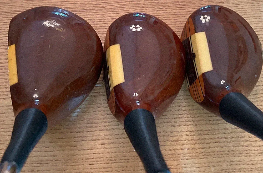 Louisville Golf The Classic 50 Fifties Series 1,3&4 Wood Set Persimmon RH Stiff