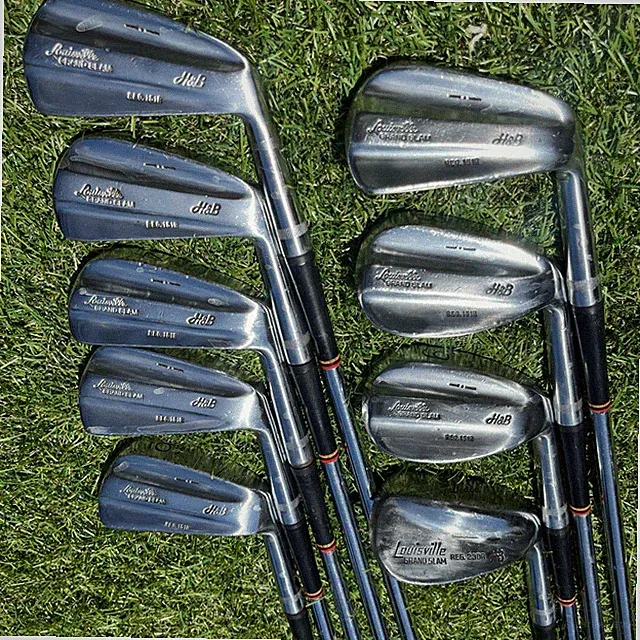 Louisville HB Grand Slam Vintage Iron Set 2-9 & Sw Reg 151R Stiff Flex Blades