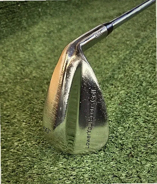 "Loweryourscore.golf" 50° Wedge Steel Shaft Right-handed