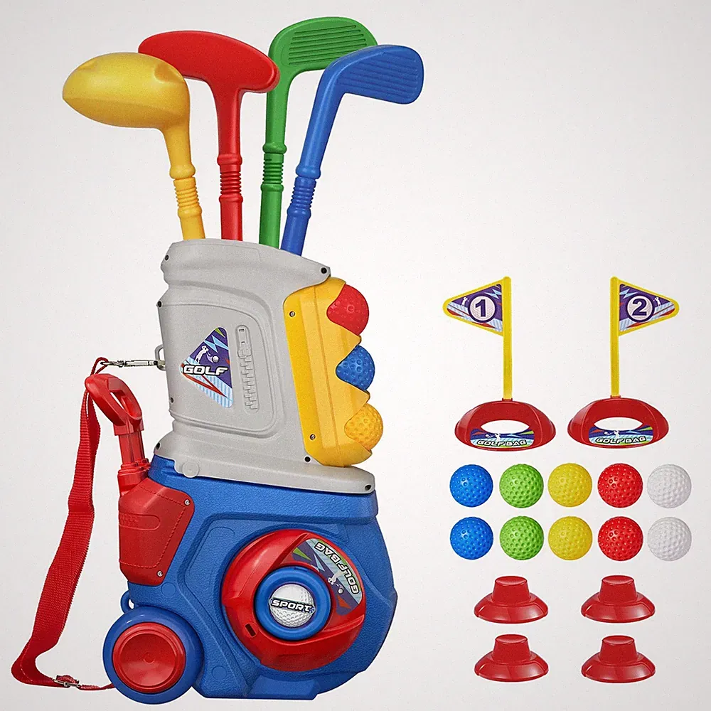 LPFG Toddler Golf Set, Kids Set for Ages 1 2 3 4 5 Years Blue