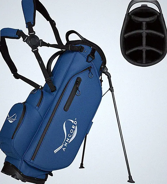 Luxury Waterproof Golf Stand Bag with 7 Dividers, 6 Pockets & Cooler Pouch