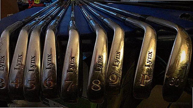 lynx parallax tour set 10.5 and 9.0 driver, 7 wood, 4 hybrid, with 3-sw irons