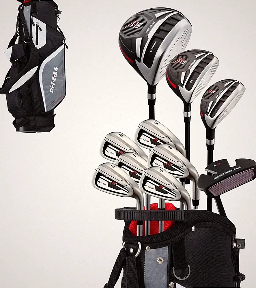 M5 Men's Complete 14-Piece Golf Set with Driver, Irons, Putter & Bag