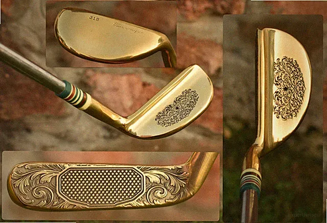 Macgregor 315 Custom Restored RH Mid Mallet Putter / ENGRAVED / BB&F Co / 34.75"
