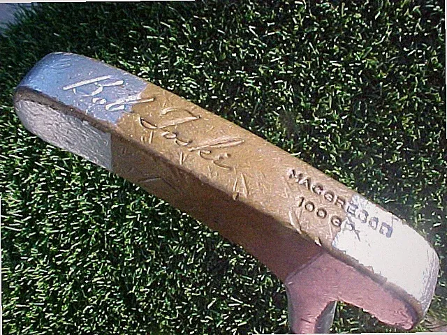 MacGregor Bob Toski 100 GP Mity Mite Brass w Chrome 2-Way Blade Putter Golf Club
