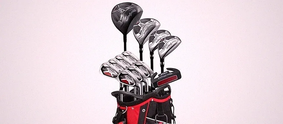 macgregor dct4000 golf set, Left handed, driver, woods, hybrid, 5-sand wedge, p