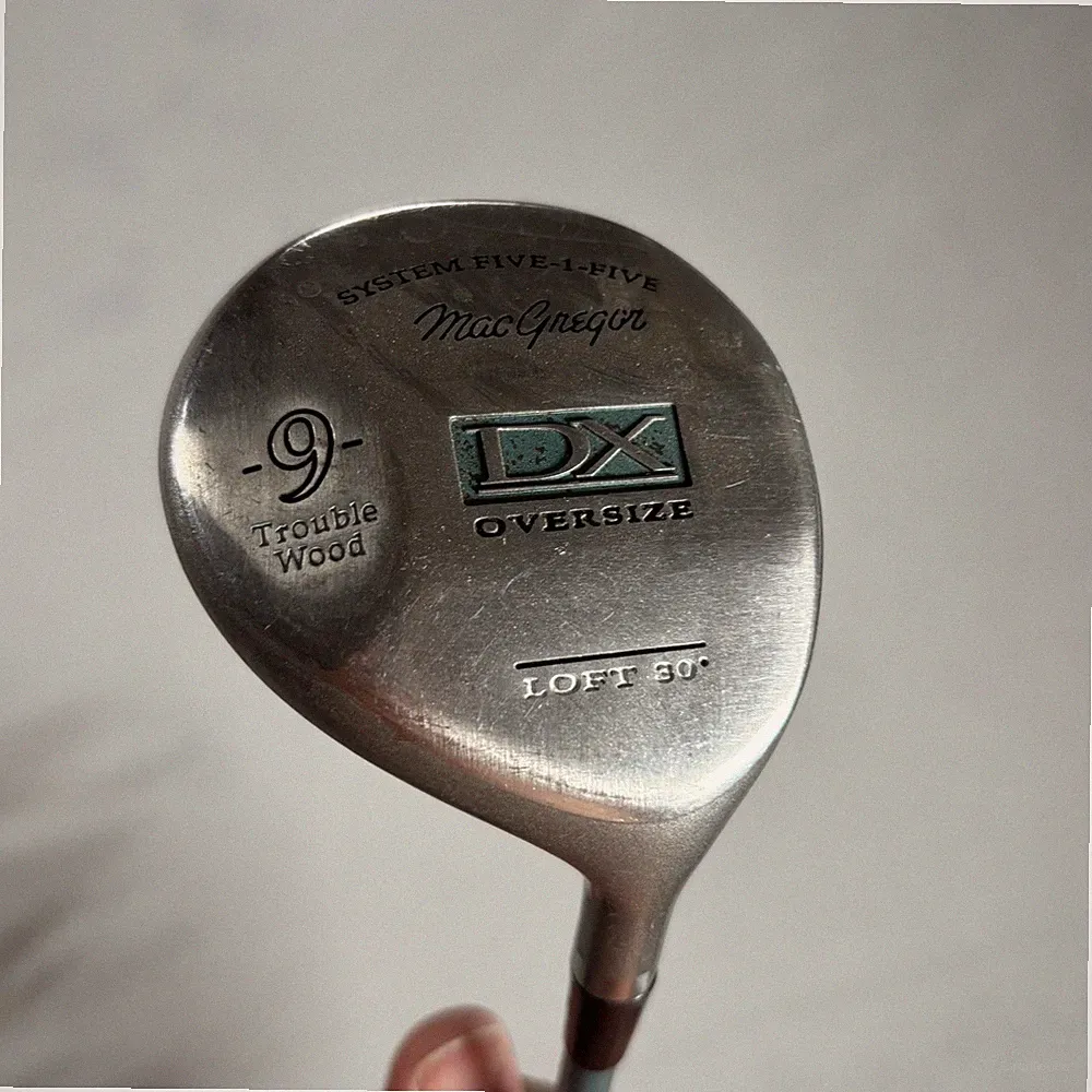 MacGregor DX Oversize Trouble Wood 9 Women Loft 30 Silver Good Graphite Flex