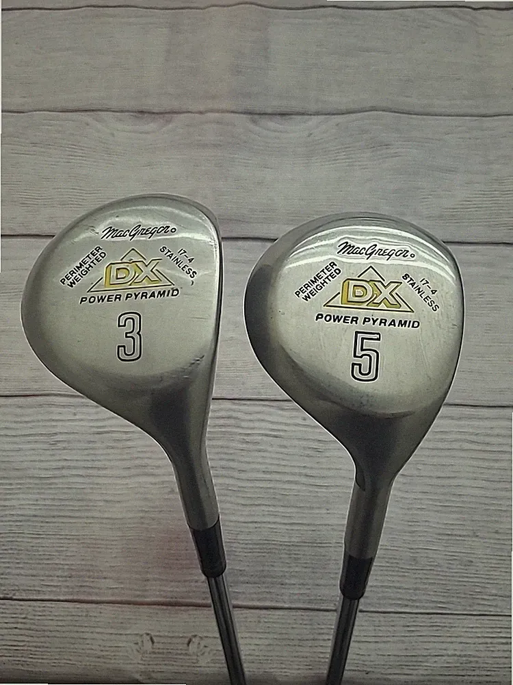 MacGregor DX Power Pyramid Fairway Woods 3 Wood And 5 Wood Regular Flex Steel RH