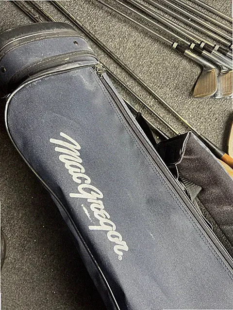 MacGregor FULL SET IRONS 2-9 with Putter and persimmon woods