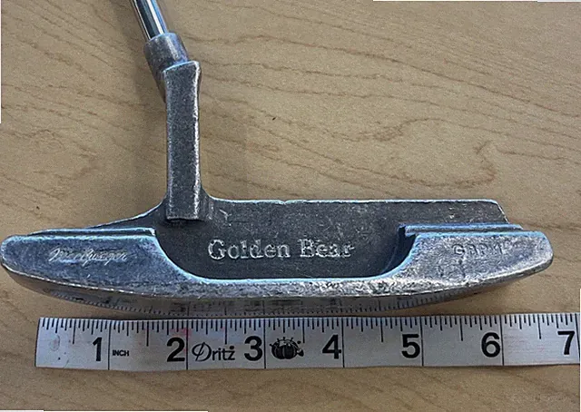 MacGregor Golden Bear GBP1 Putter; Extra Large(6 1/4 in) Grip Worn; 36in Long RH