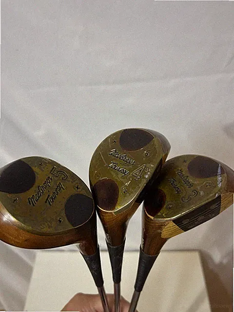 MacGregor Golf Tourney Persimmon 3 4 5 Wood Set Macgregor Pro Shaft Stiff Flex