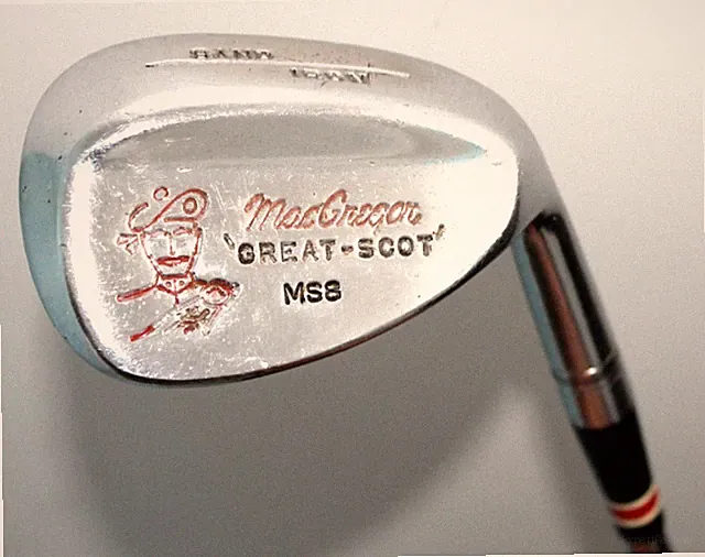 Macgregor Great Scot Chrome Sand Wedge 34" Steel Stiff Right Handed #3287