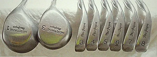 MACGREGOR HERITAGE 8 PIECE GOLF SET (NOT COMPLETE)
