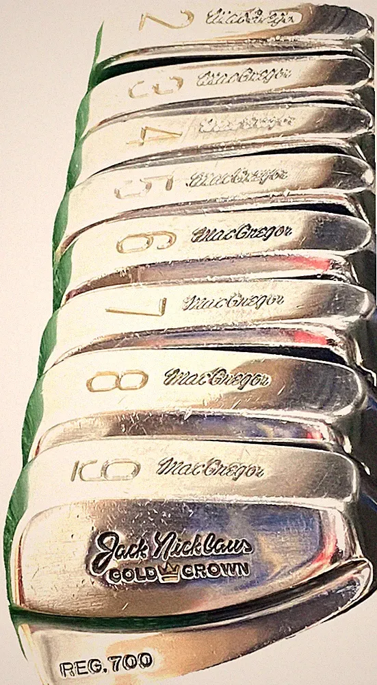 MacGregor Jack Nicklaus 700 Gold Crown Iron Set 2-9 + Champion PW RH Steel 5i 37
