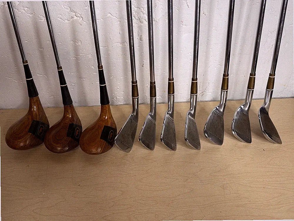 MacGregor Jack Nicklaus Golden Bear Golf Clubs 1-4-5 Woods PW 3-4-5-6-8-9 Irons