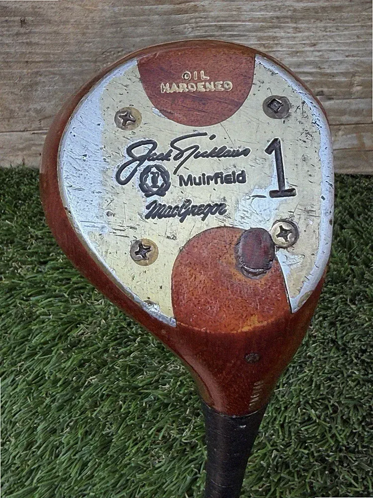 MacGregor Jack Nicklaus Muirfield Oil Hardened Persimmon 1 Wood TTDG S300 43.5”