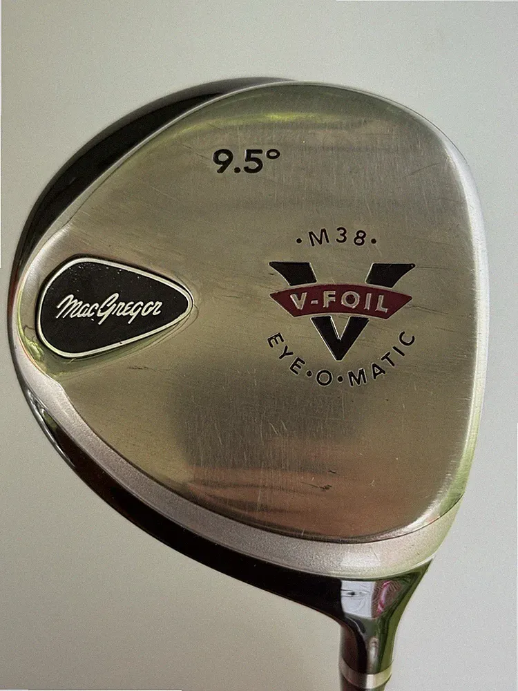 MacGregor M38 V-Foil EyeOMatic 9.5 Driver Aldila NV 75-S Stiff New Grip With HC
