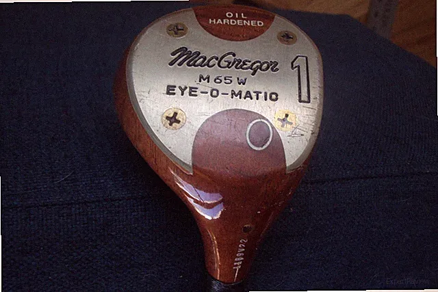 MacGregor M65W eye-o-matic oil hardened driver True Temper stiff steel 43.5"