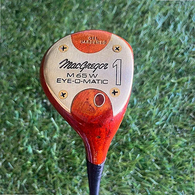 Macgregor M65W Eye O Matic Persimmon 1 Wood Driver Right Hand Vintage Golf