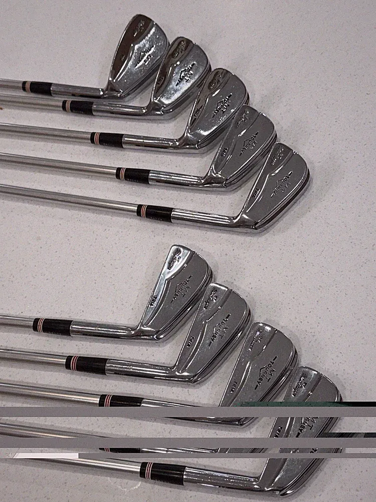 MacGregor MT Tourney TR1A 2-9 and 11 Irons OEM Aluminum A1 Stiff shafts -NICE