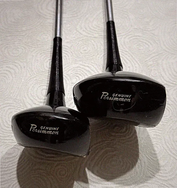 MacGregor Persimmon Vintage Tourney 2 & 4-Woods with Original Grips