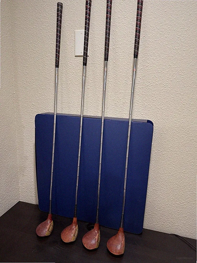 MacGregor Super Eye-O-Matic Tourney Vintage Woods Set Golf Clubs 1-4 w/ covers