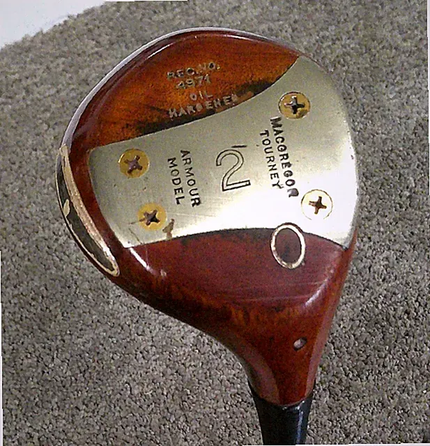 MacGregor Tourney Armour Model Rec No 4971 Tommy Armour Persimmon 2 Wood