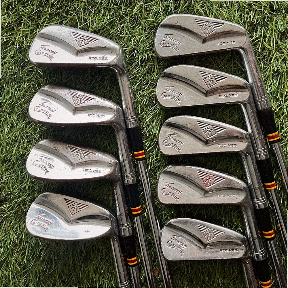 MacGregor Tourney Colokrom M85 2-PW Iron Set Copper Face Leather Grips Matching#