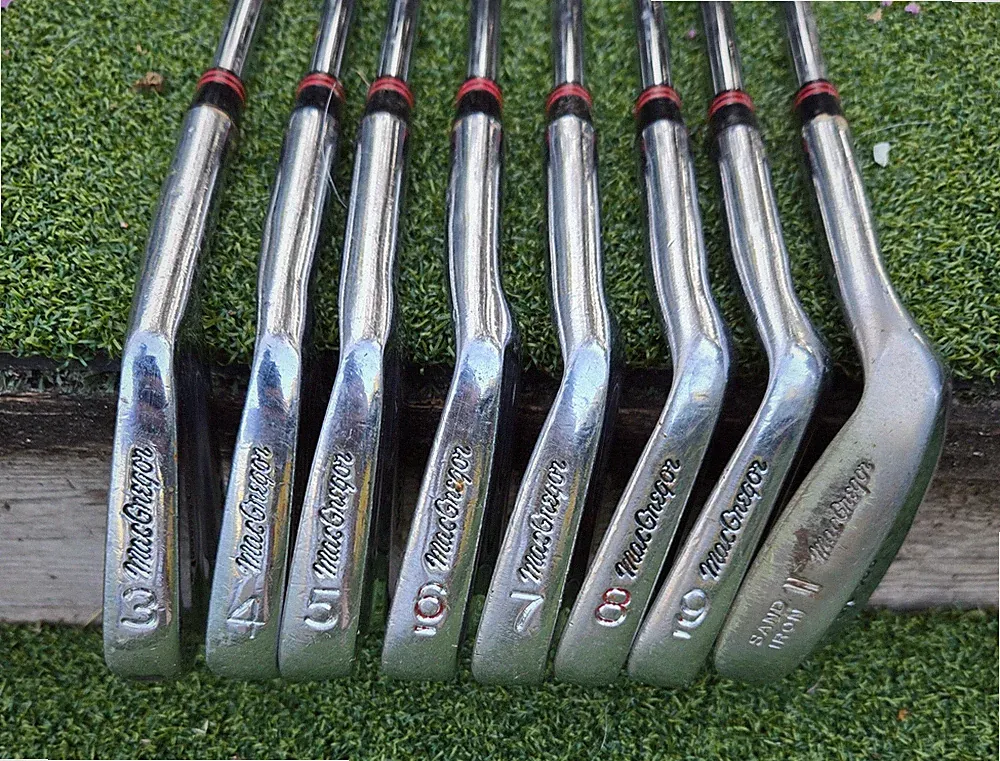 MacGregor Tourney Custom “the 985” Irons – 3‑9 + Sand Wedge - Steel shafts