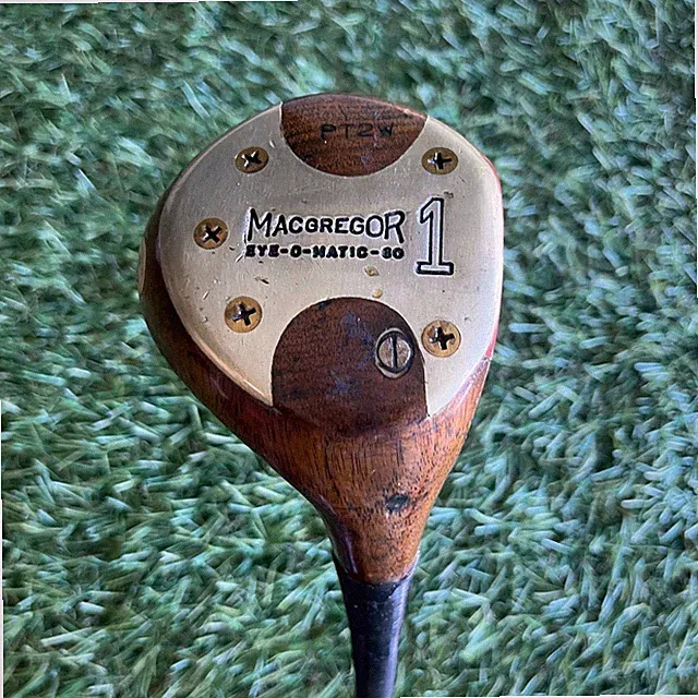 MacGregor Tourney Eye-O-Matic PT2W Persimmon 1 Wood Flex 3 Vintage 44"