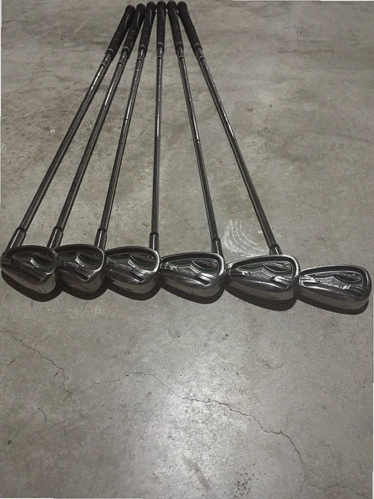 MacGregor Tourney Iron Set P 6 Clubs Silver Green Black Golf Irons Complete Set