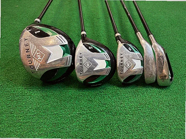 MacGregor Tourney MT Junior Set 9 7 Iron, Driver, Wood, Hybrid, Jr-Flex Graphite