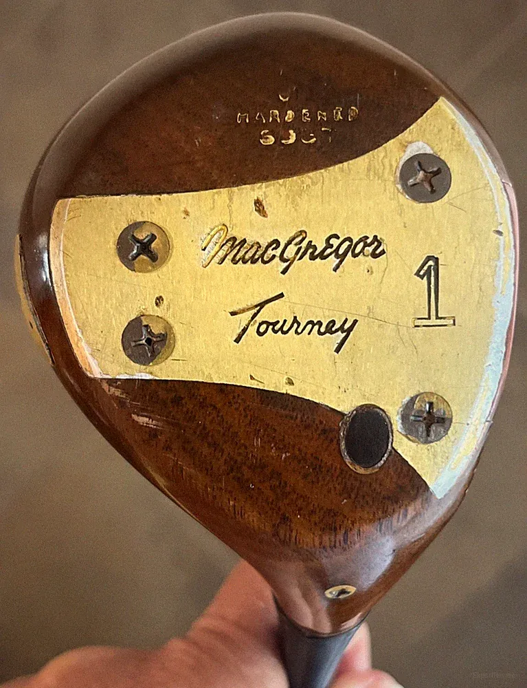 MacGregor Tourney Tommy Armour 693T Persimmon Driver RH Golf Club 44” S-flex