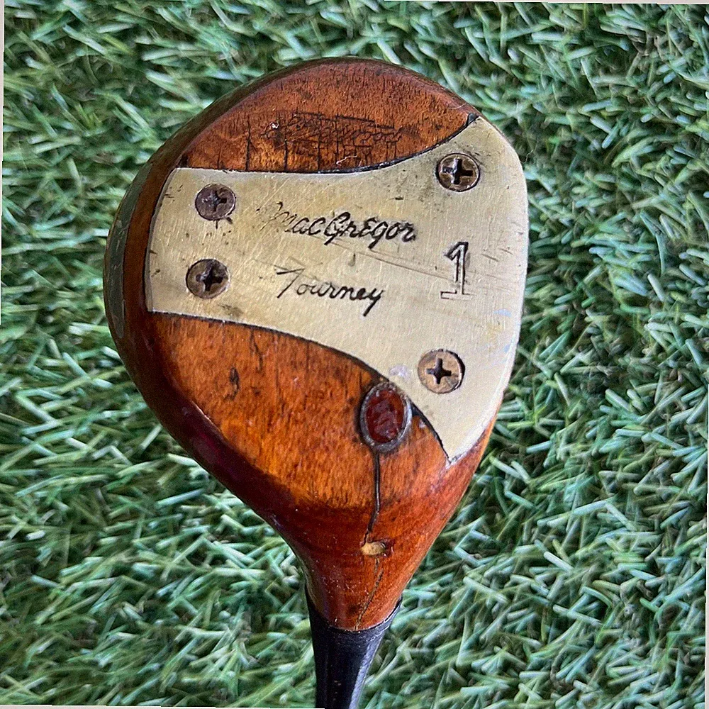 MacGregor Tourney Tommy Armour Persimmon 1 Wood Driver 43.5" Vintage Golf