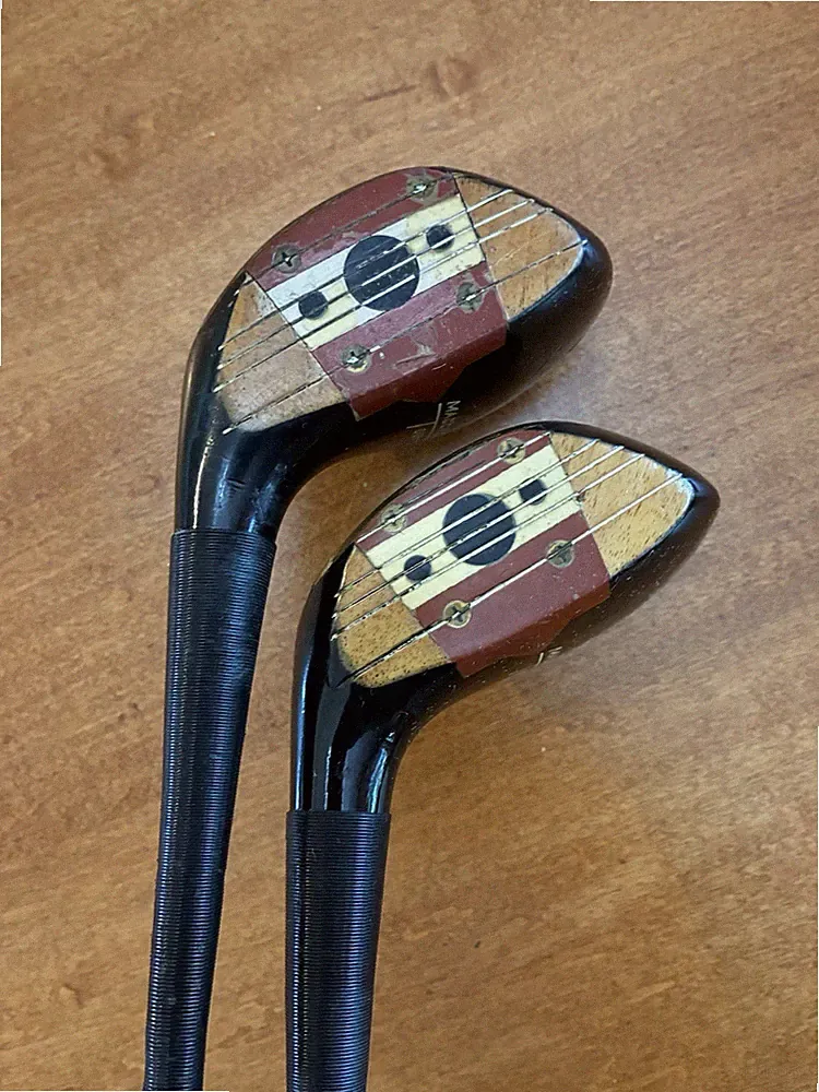 MacGregor Tourney Velocitized Persimmon Fairway Wood Set In 3 & 4 Woods