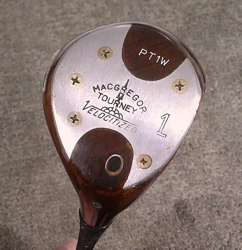 MacGregor Tourney Velocitized PT1W Persimmon Driver Stiff