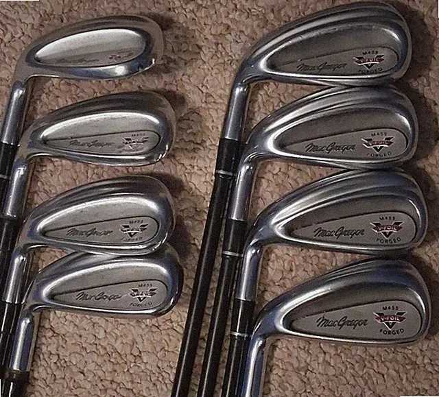 MacGregor V-Foil Forged M455 LH Iron Set 4-PW + SW Regular Flex Graphite Shaft