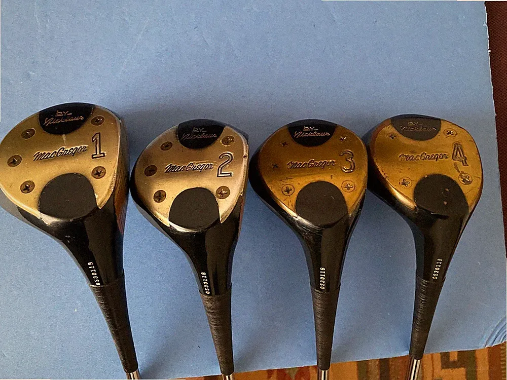 MacGregor VIP by Nicklaus Driver and 2,3,4 Fairway Woods 1967