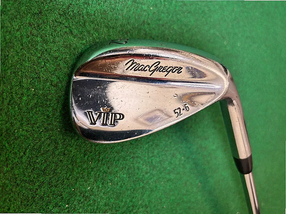 MacGregor VIP Forged Gap Wedge 52* / 6*, Stiff-Flex Steel, 35.5”