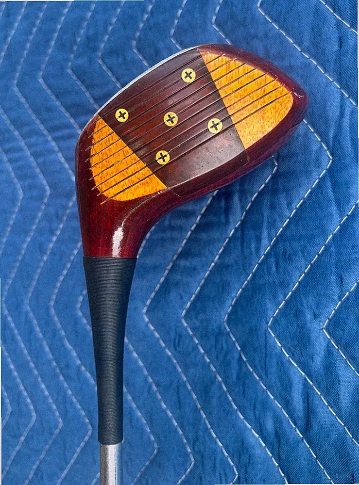 MacGregor VIP Persimmon Driver - Steel Stiff Flex Shaft - 44" - RH - VGC