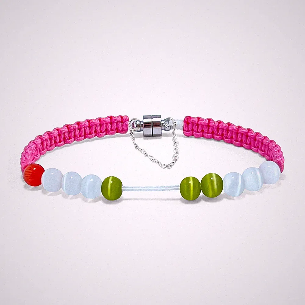 Magnetic Clasp Golf Stroke Counter Medium, Pink(7 In/Suitable for Women)