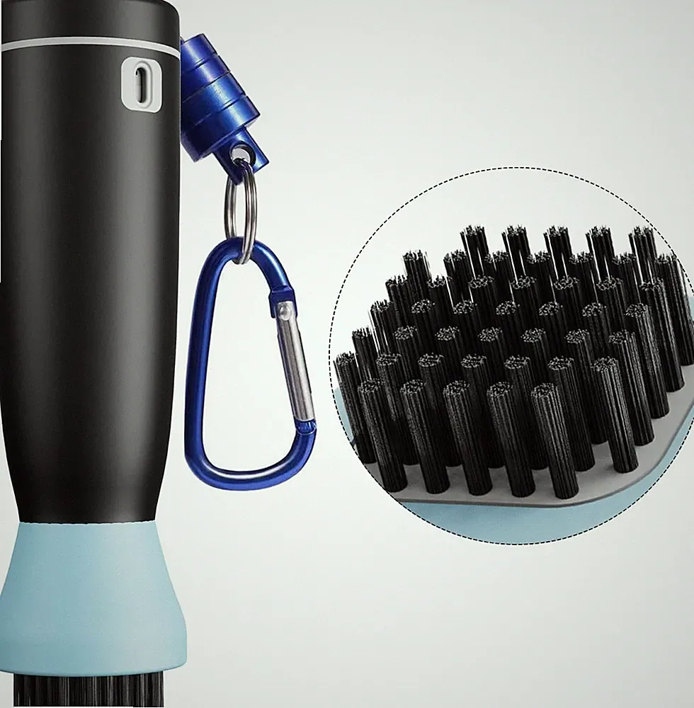 Magnetic Golf Club Brush Cleaner, One-Click High-Pressure Water Spray, 300 Shots