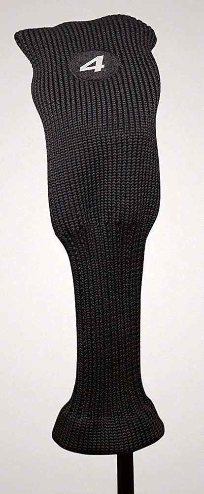 Majek All Hybrid Golf Club Black Protective Sleek New Acrylic #4 Headcover