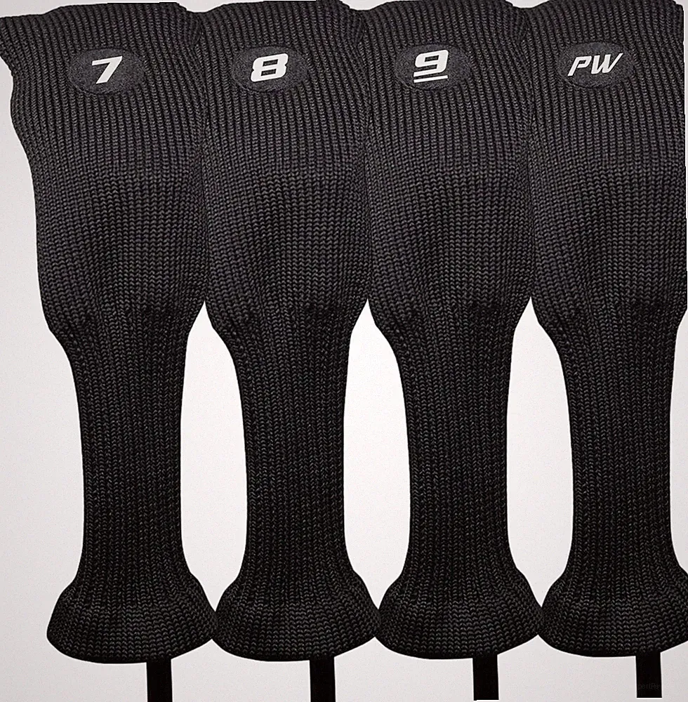 Majek Golf All Hybrid Black Acrylic #7 8 9 PW Head Covers Golf Club Set