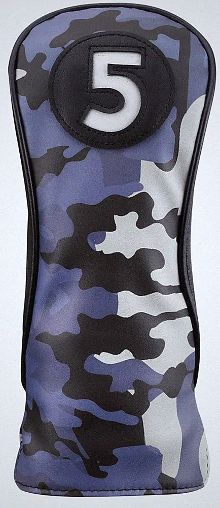 Majek Golf Club Blue and Black Camo Head Cover #5 Fairway Wood